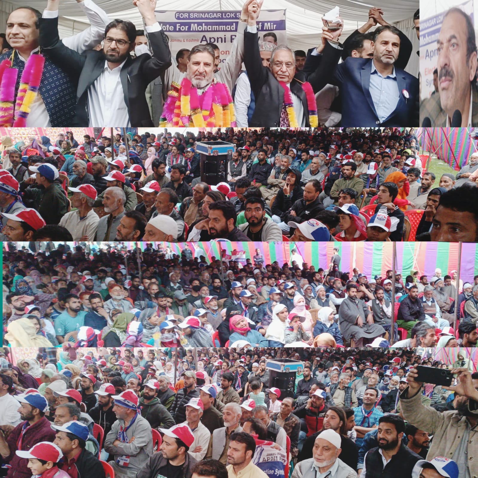 'Apni Party's vibrant public rally in the city outskirts rattles its political opponent   '