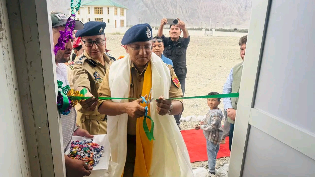 'DGP Anand Jain Inaugurates Tourist Police Check Posts During Maiden Visit to Nubra, Reviews Security and Tourism Policing'