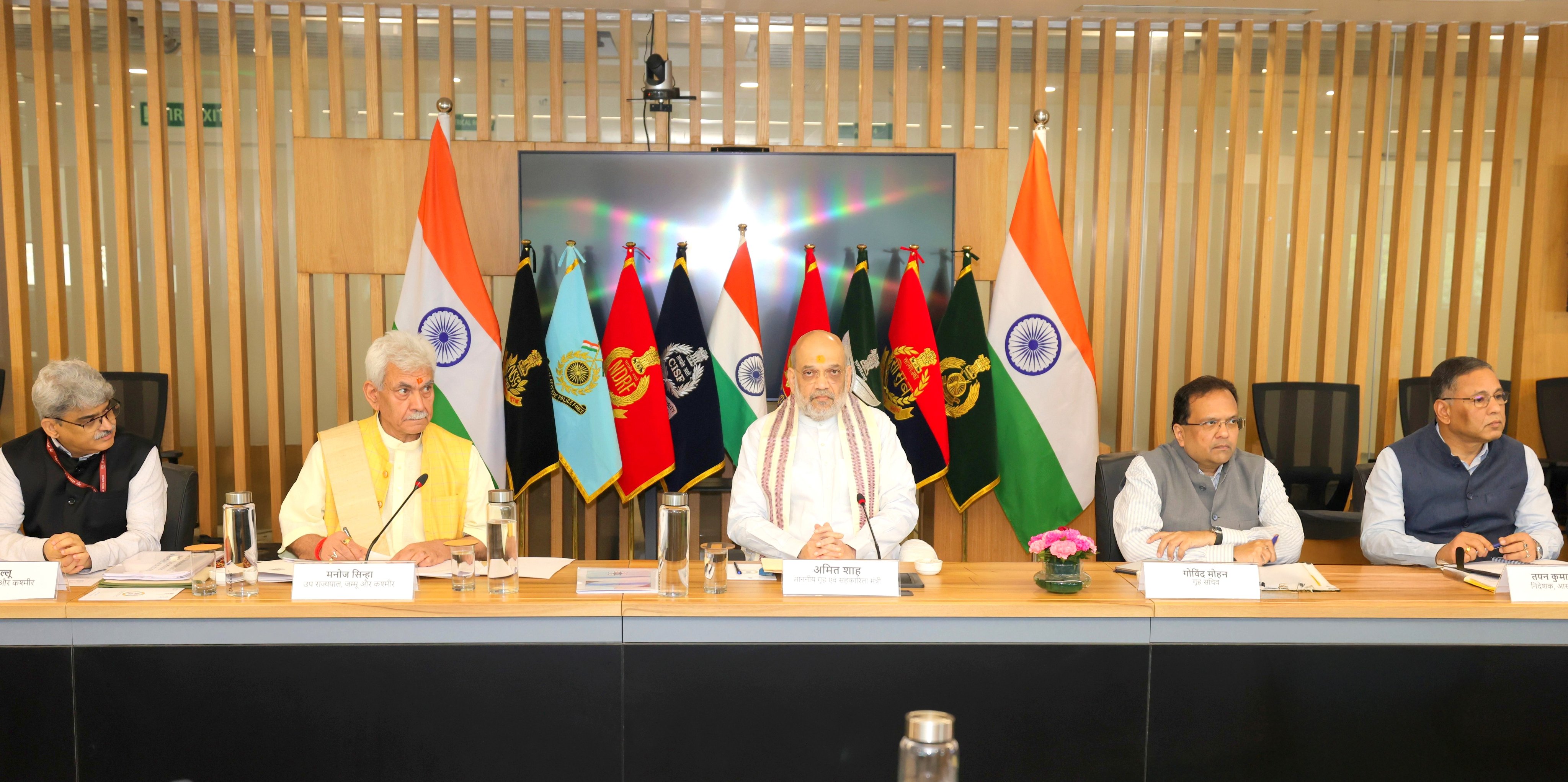 'Amit Shah Reviews J&K Security Situation, Reaffirms Commitment to Terror-Free Region'