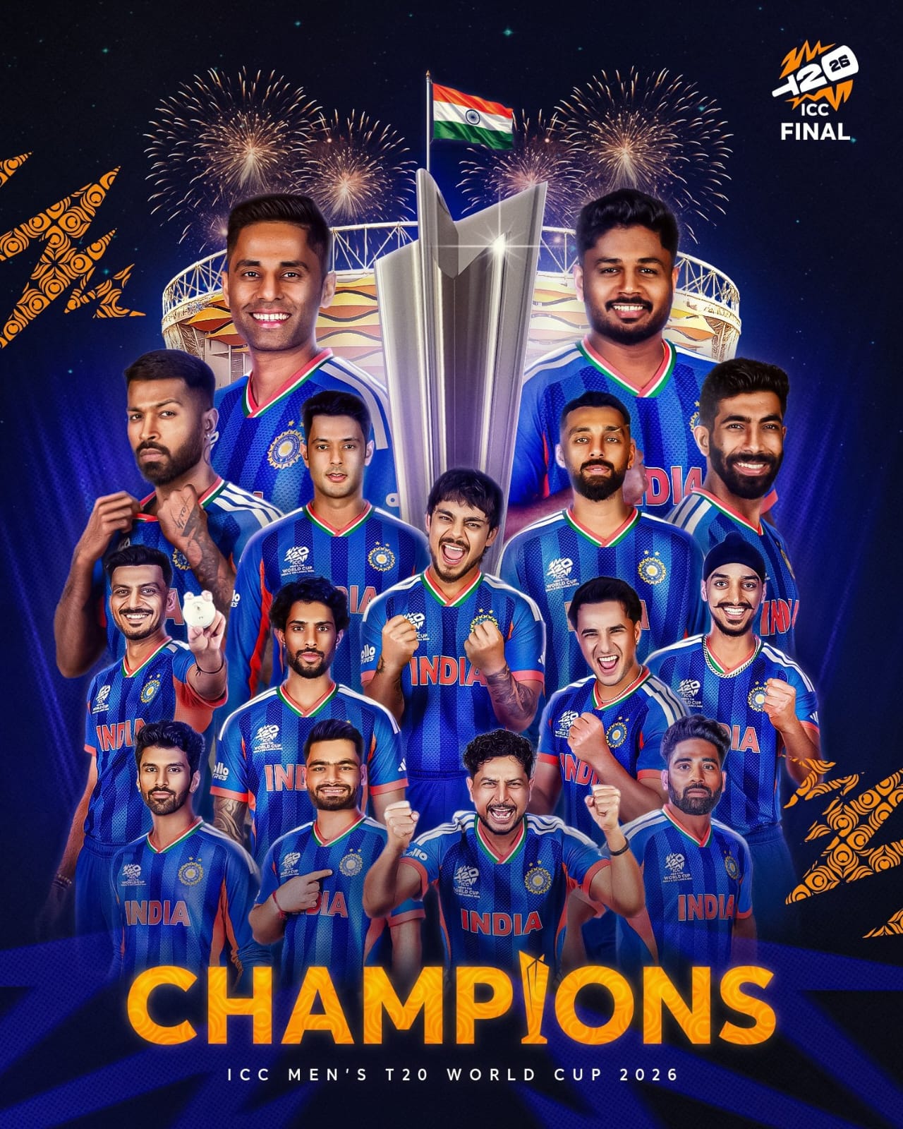 'LG Manoj Sinha Congratulates Team India on T20 World Cup Triumph'