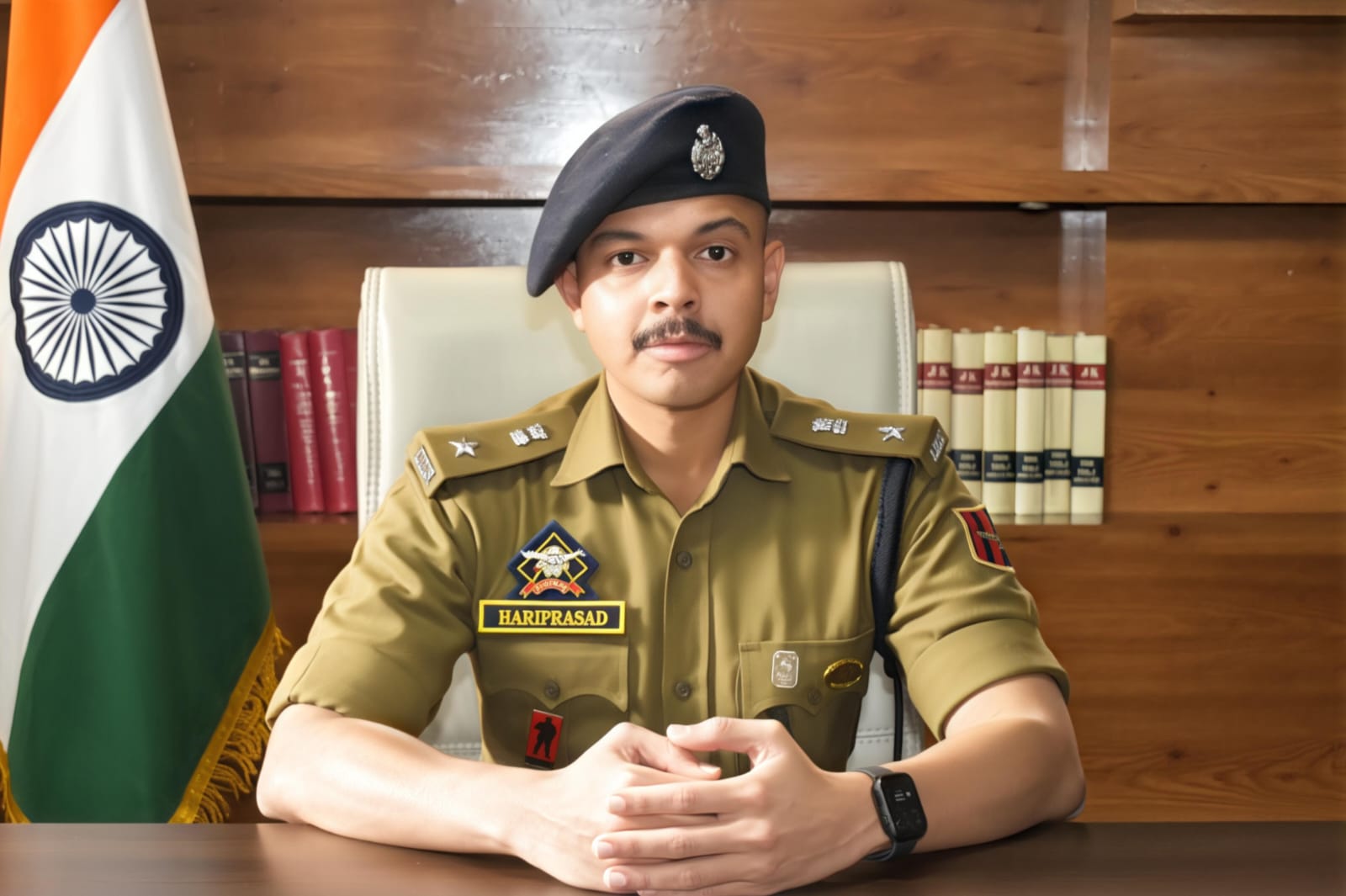 'Hariprasad K.K. Assumes Charge as SSP Budgam, Accorded Guard of Honour'