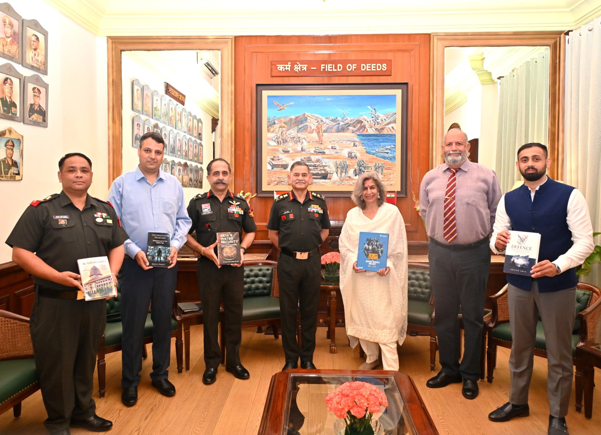 'COAS Receives Curated Collection of Publications on National Security, Strategic Affairs and Military Leadership'