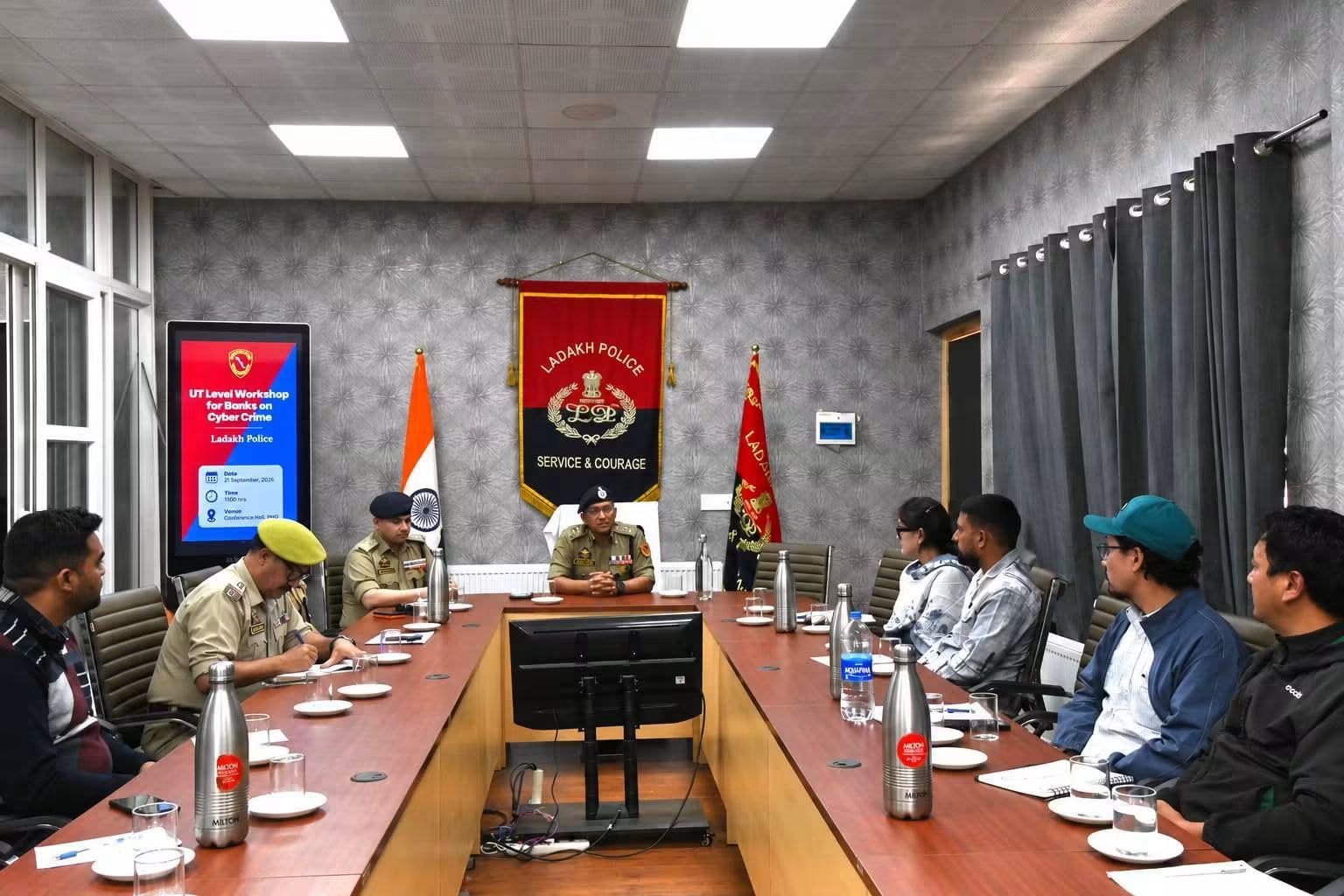'Ladakh Police Holds UT-Level Workshop to Strengthen Bank Coordination in Cybercrime Response'
