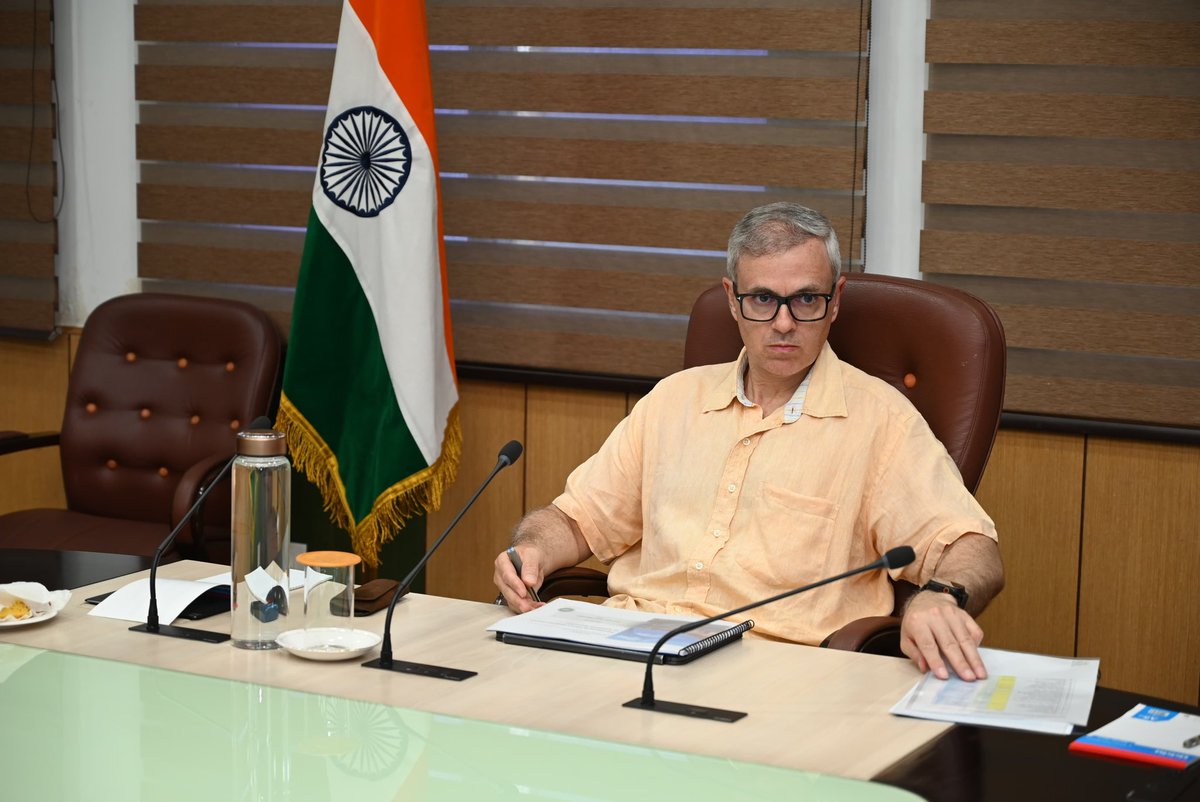 'CM Omar Abdullah Reviews Rain Situation, Directs High Alert and Swift Relief Across J&K'