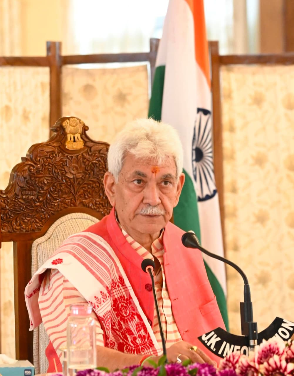 'LG Manoj Sinha Extends Greetings to People on Ganesh Chaturthi'