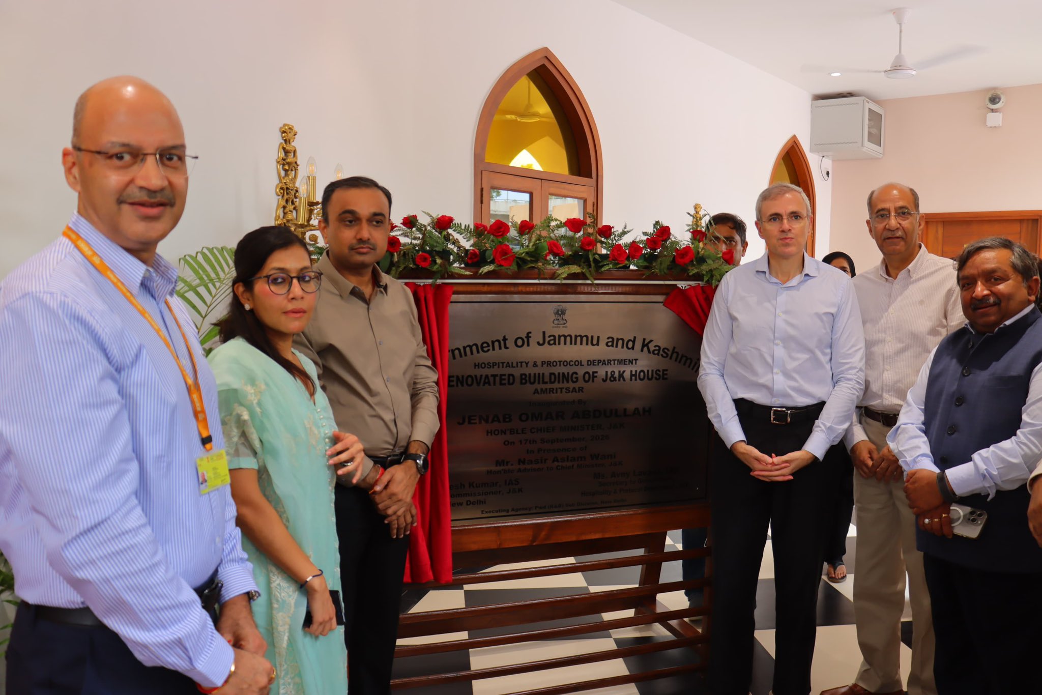 'CM Omar Abdullah Inaugurates Renovated J&K House in Amritsar'