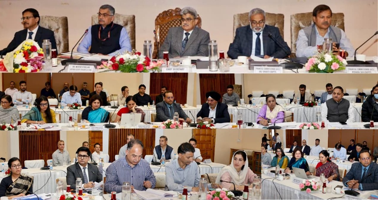 'Chief Secretary Atal Dulloo, MHA Additional Secretary Nitesh Vyas Review Centrally Sponsored Schemes, J&K Development Projects'
