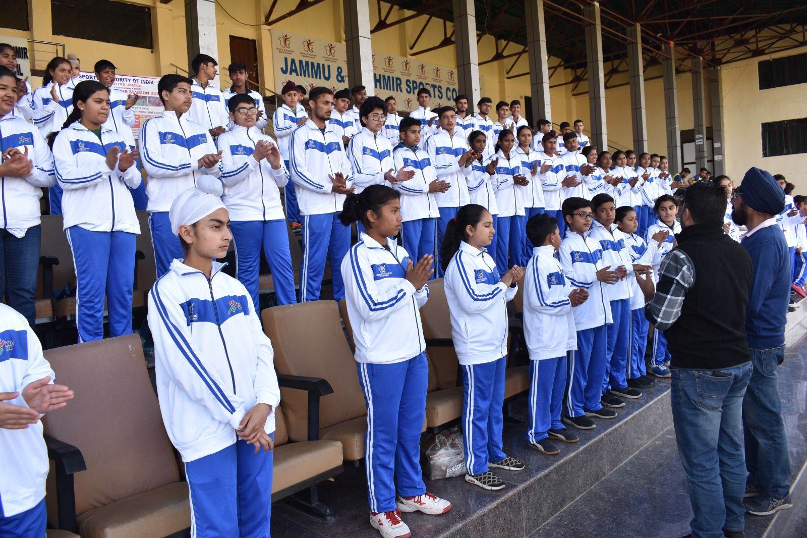 'Jammu's Khelo India Center Trainees received new sports kits.  '