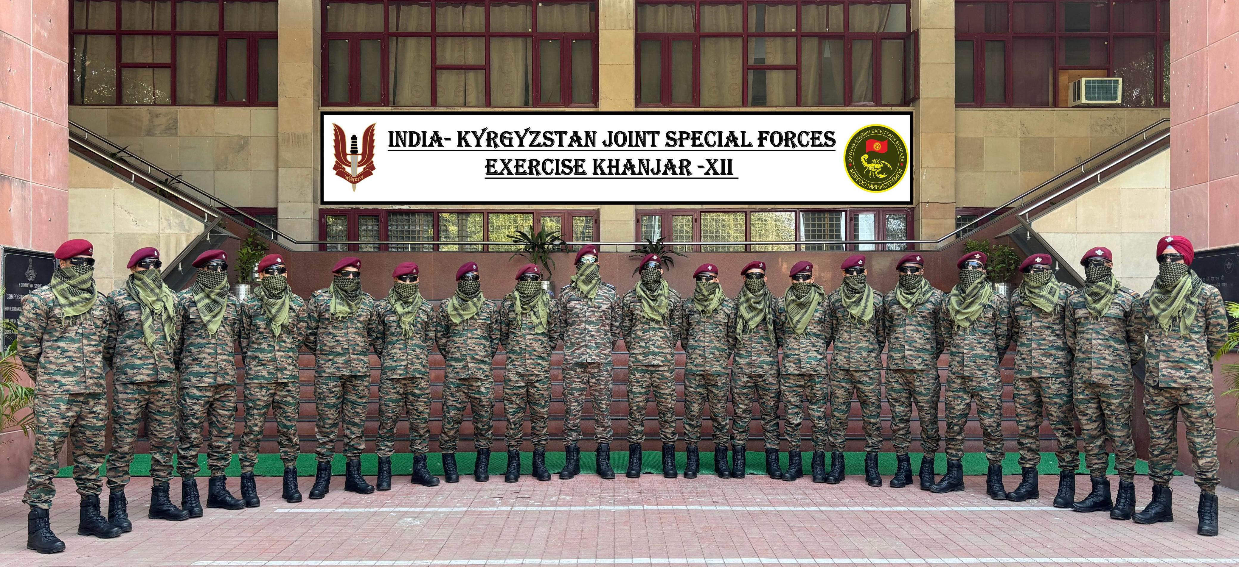 'INDIAN ARMY CONTINGENT DEPARTS FOR INDIA- KYRGYZSTAN JOINT SPECIAL FORCES EXERCISE KHANJAR-XII'