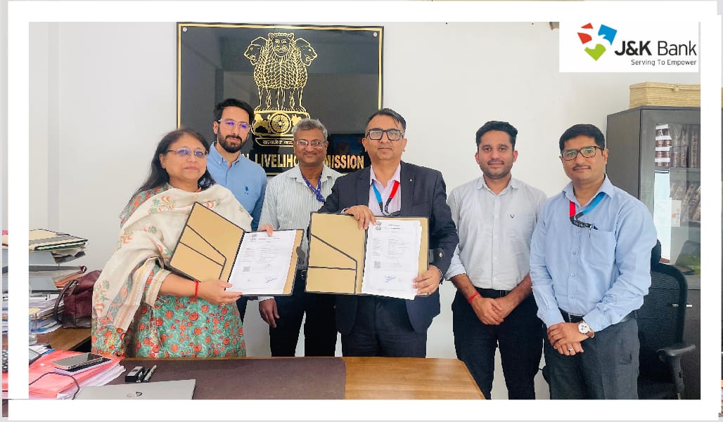 'J&K Bank signs MoU with JKRLM to empower rural women through ‘Lal Ded Stree Shakti Loan’'