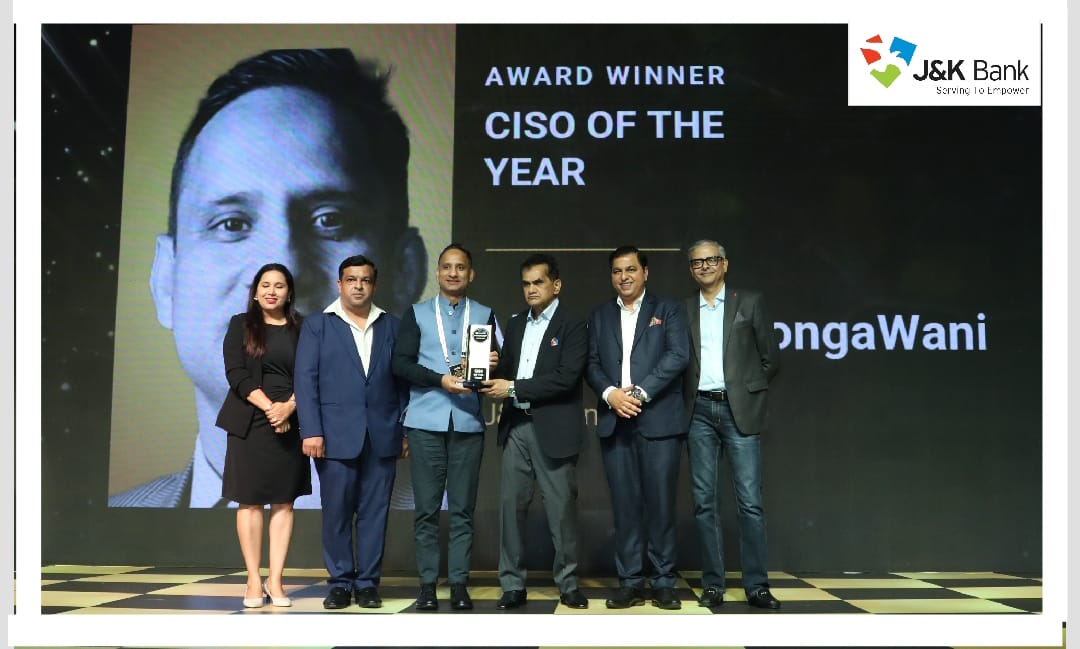 'J&K Bank CISO Receives Dual Honours at ESCON 2025 and CIO AXIS  Also Named ‘Smart CISO of India’ by CIO AXIS'