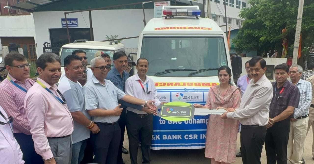 'J&K Bank provides life-support ambulance to GMC Udhampur'