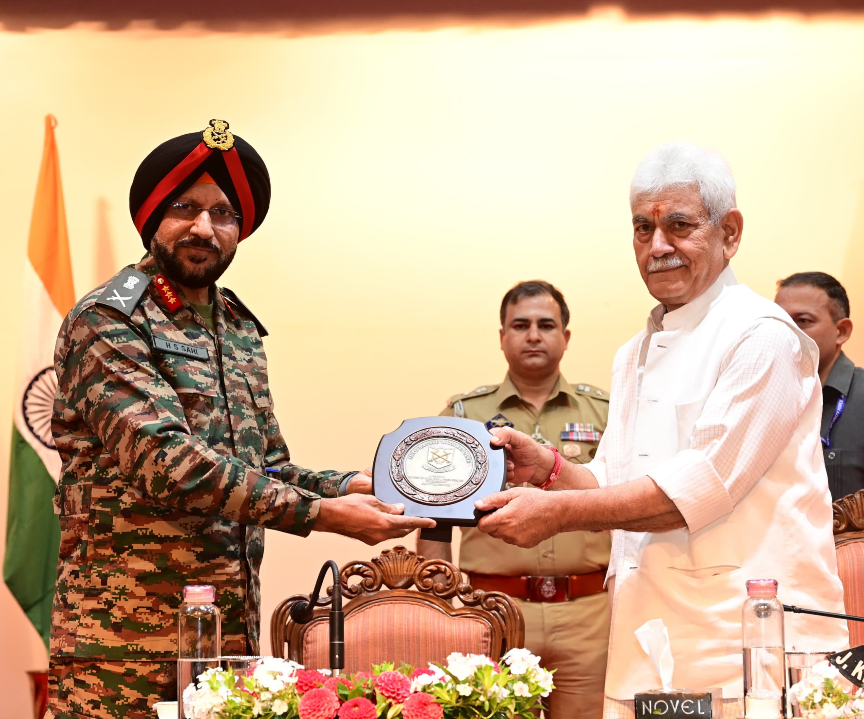 'LG Manoj Sinha Addresses Officers of Higher Command Course-54 at Raj Bhawan'