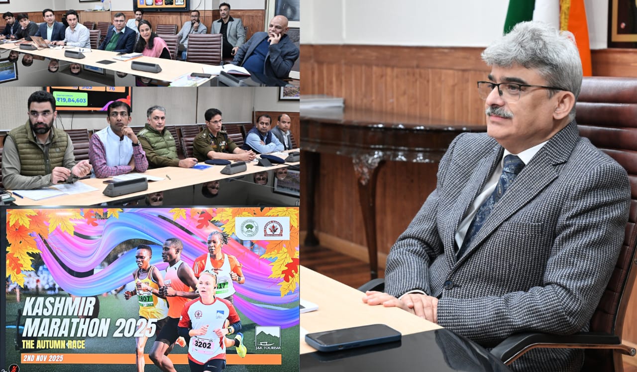 'Chief Secy reviews arrangements for 2nd edition of Kashmir Marathon  , Tourism Deptt gears up to make this marquee event a grand success'