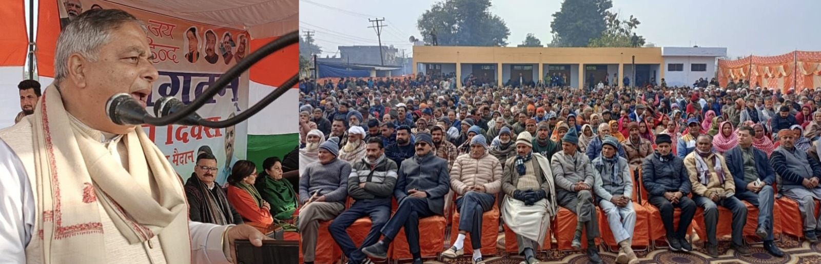 'BJP pays tribute to martyrs Bhikham Singh and Bihari Lal on their martyrdom day at Hiranagar'