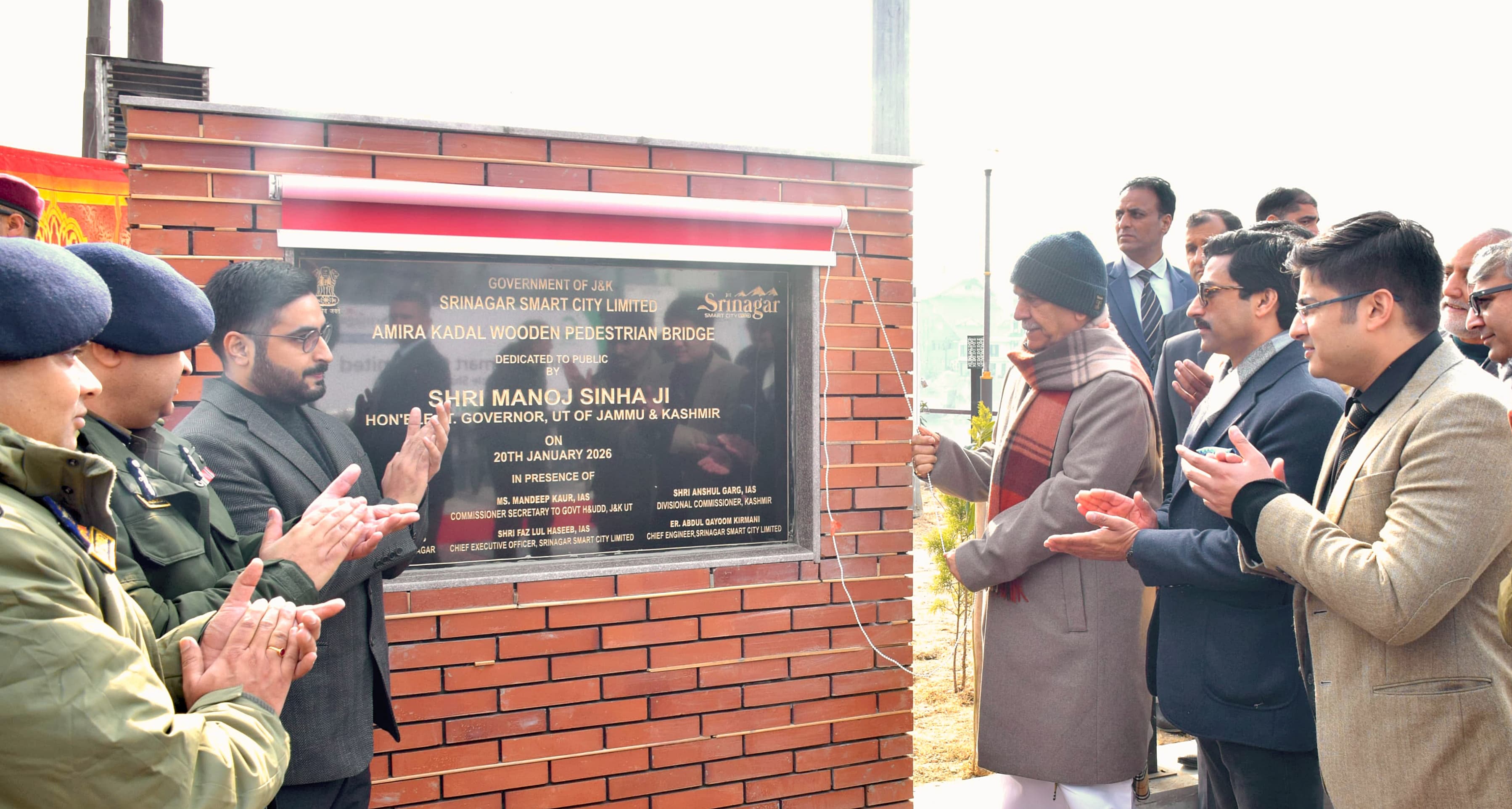 'LG Inaugurates Redeveloped Amira Kadal Bridge in Srinagar, Project Blends Heritage Conservation with Modern Urban Mobility under Smart City Initiative'