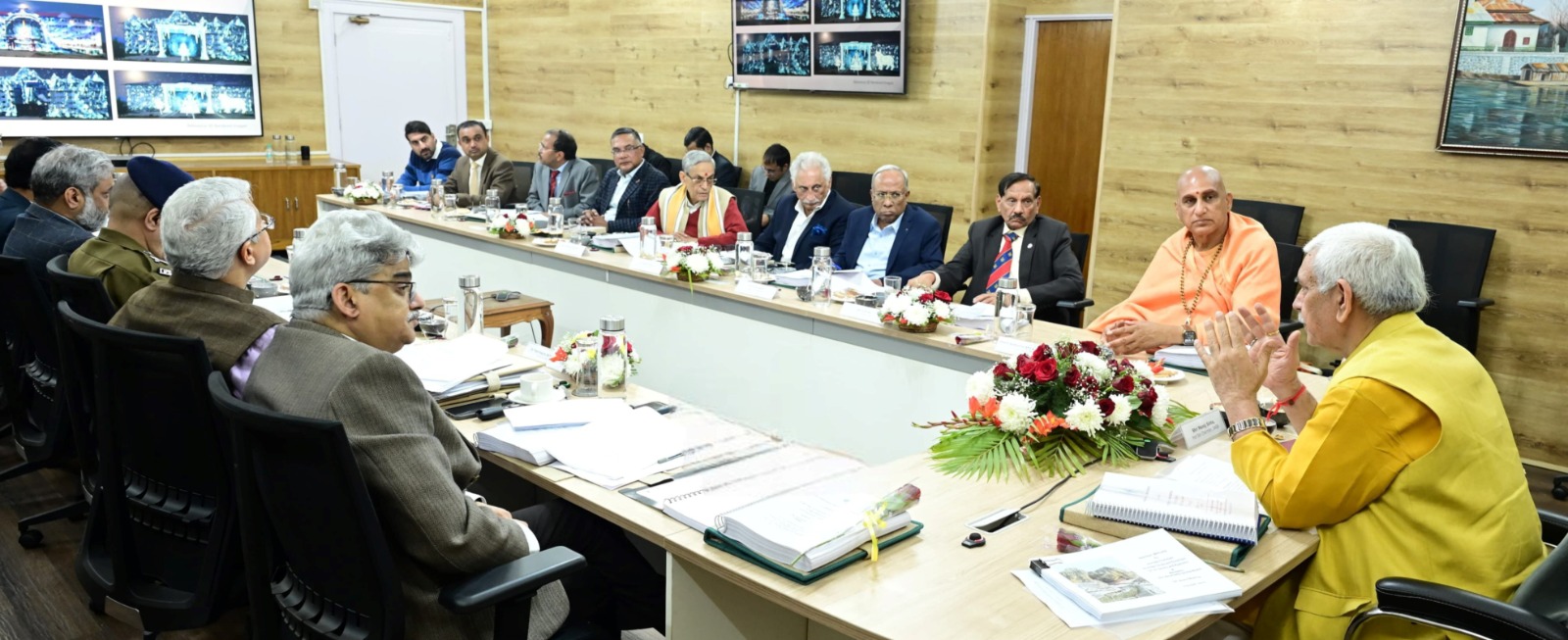 'LG chairs 50th meeting of Shri Amarnath Ji Shrine Board; key decisions taken for Yatra 2026'