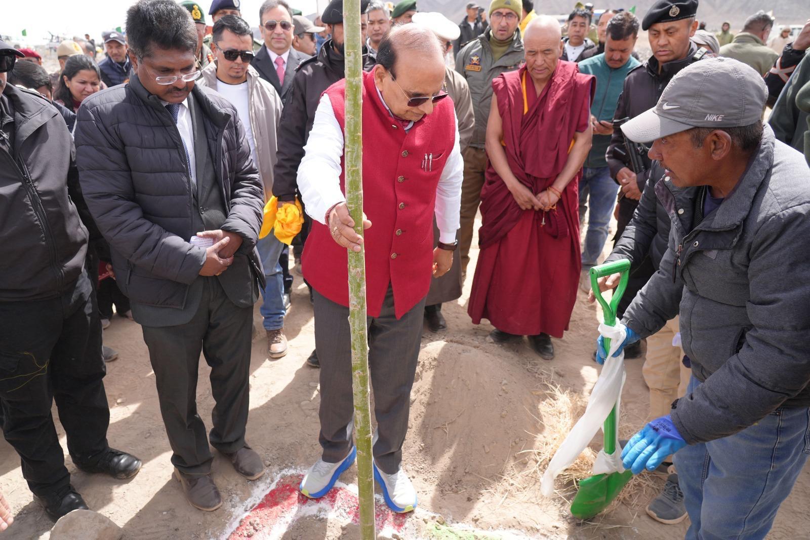 'LADAKH: L-G Launches Indus River Green Corridor in Ladakh, Sets Ambitious Target to Boost Green Cover'