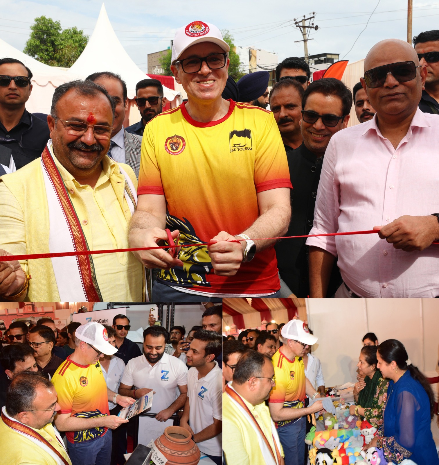 'CM Omar Abdullah unveils Jammu Marathon Expo at Gandhi Nagar'