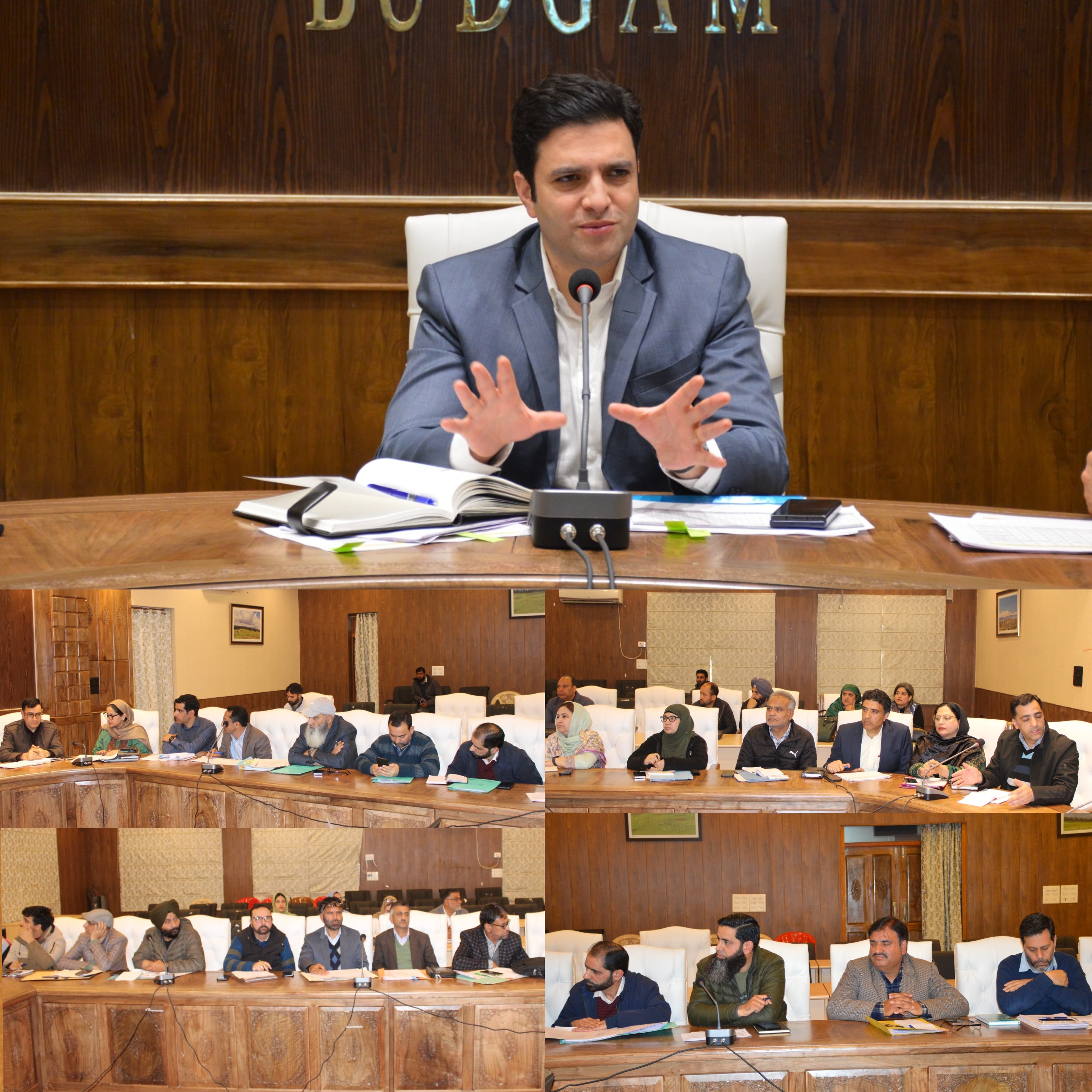 'DC Budgam Reviews Developmental Projects and key public issues of Sub-division Beerwah .'
