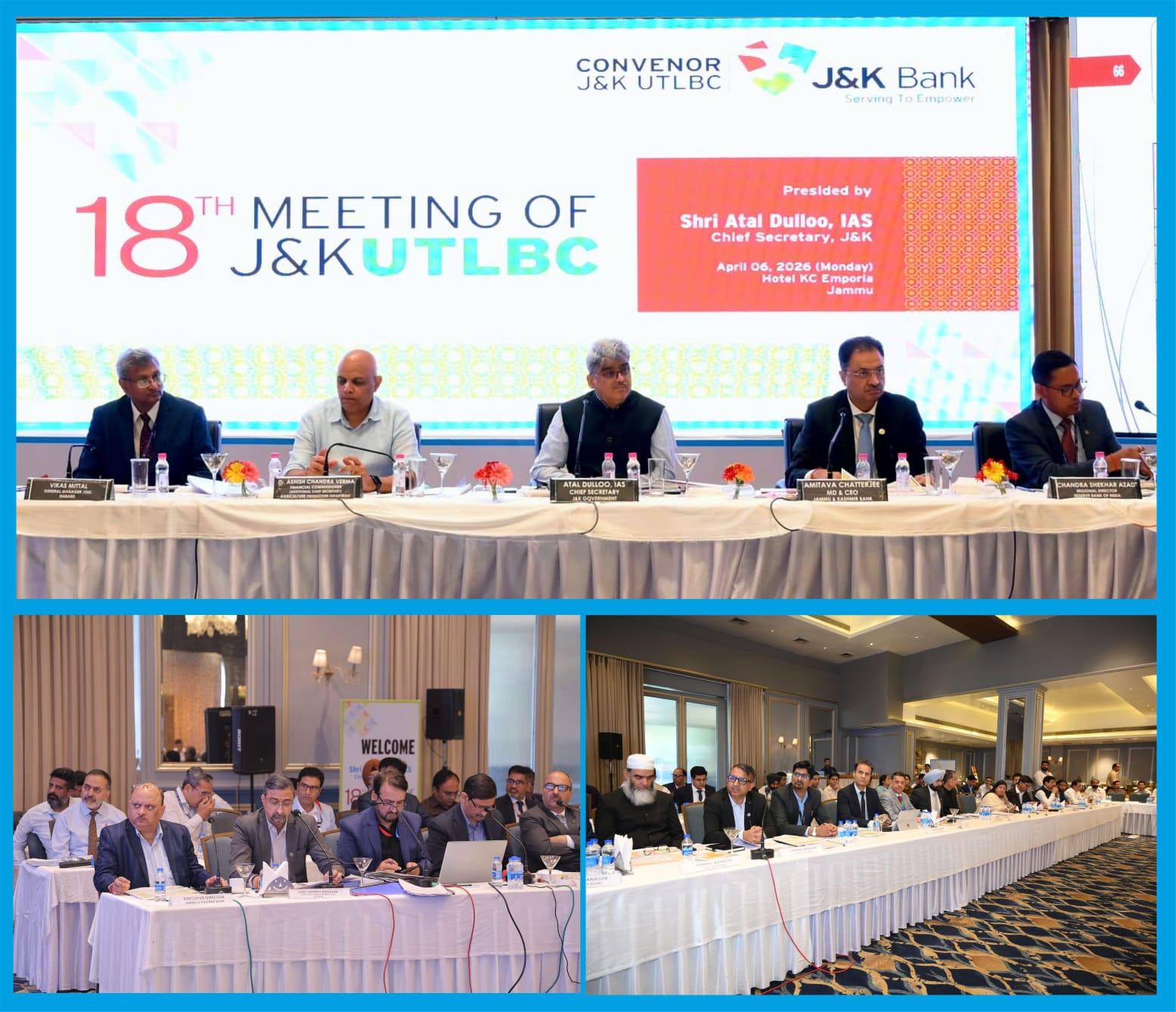 'CS Dulloo Pushes Banks to Meet Lending Targets, Flags Low Credit-Deposit Ratio as Concern in J&K'