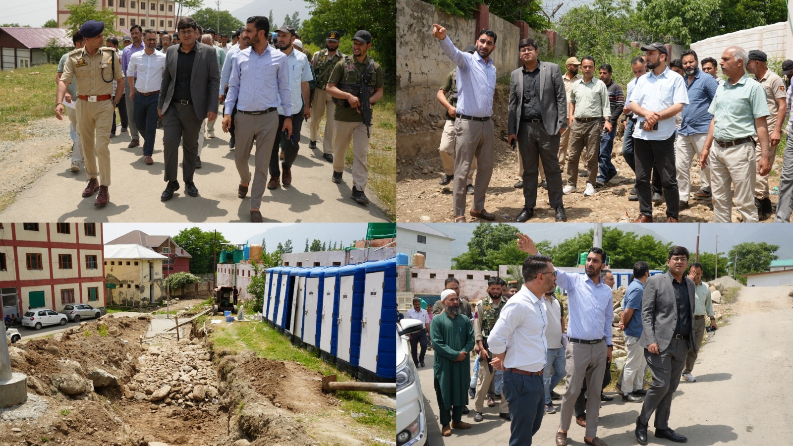 'DC Ganderbal visits Transit Camp Manigam; takes stock of SANJY-2026 arrangements'