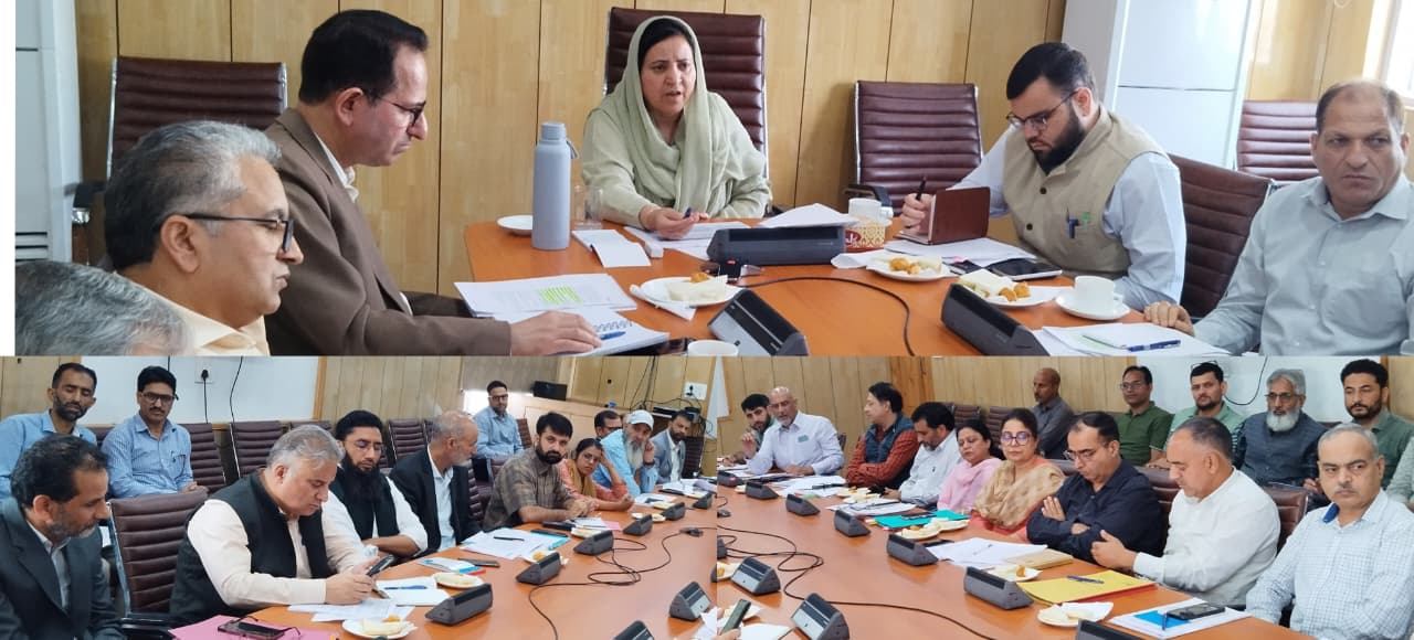 'Sakeena Itoo reviews Education, Health sector scenario in Budgam Constituency , Calls for acceleration of works on ongoing developmental projects'