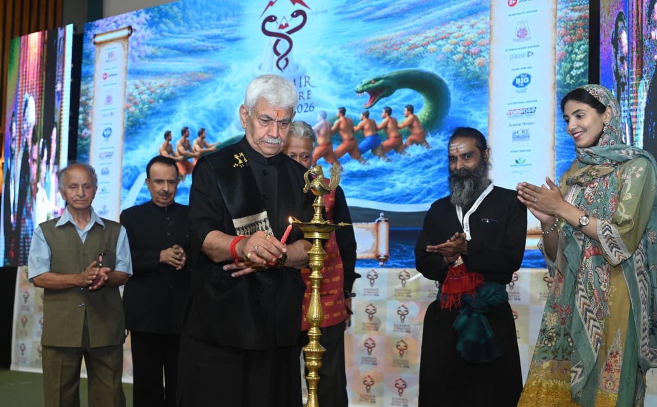 'LG Sinha Urges Writers to Reclaim India’s Narrative at Kashmir Literature Festival'