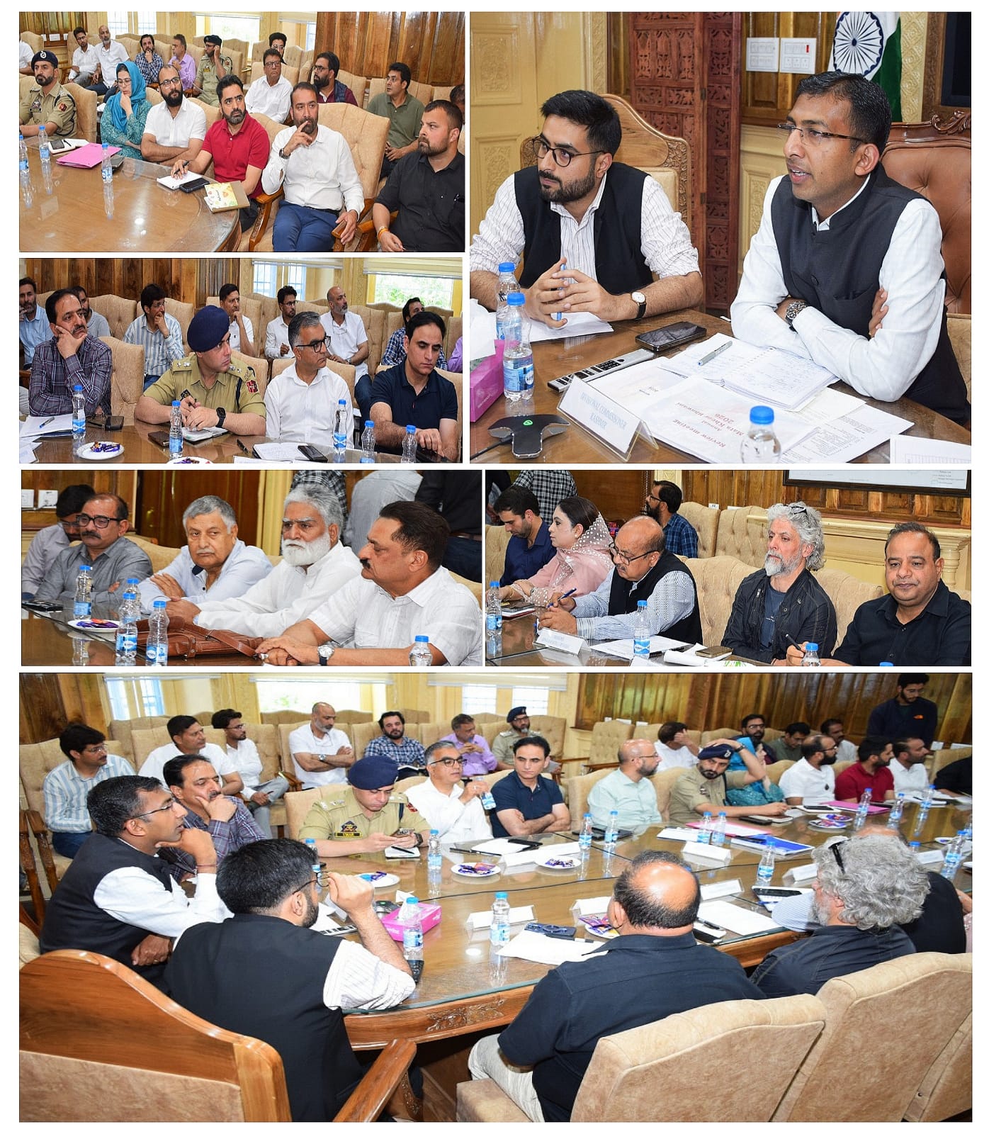 'Div Com Kashmir reviews arrangements for Mela Mata Kheer Bhawani , Directs departments to ensure comprehensive facilities for Devotees'