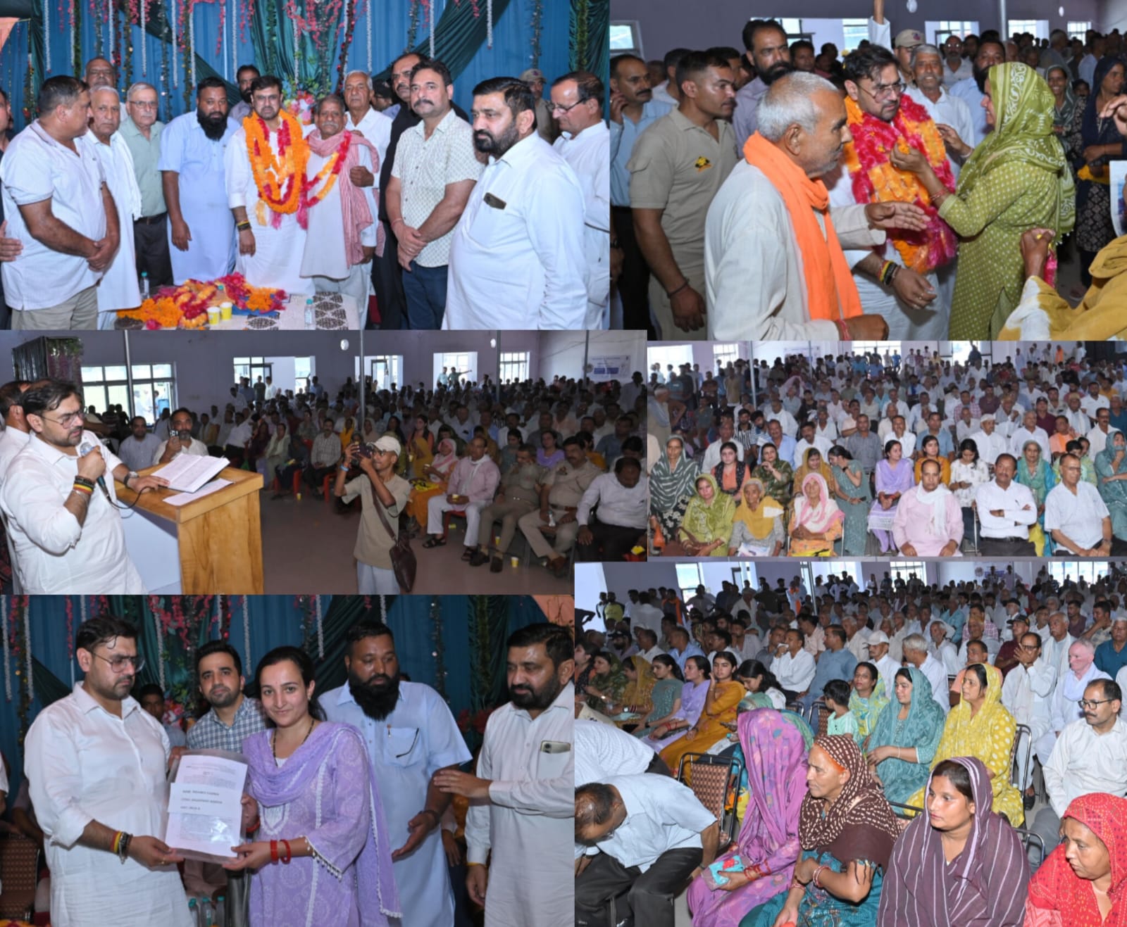 'Satish Sharma Assures Priority Support for Border Residents, Hands Over Anganwadi Appointment Orders in Khour'
