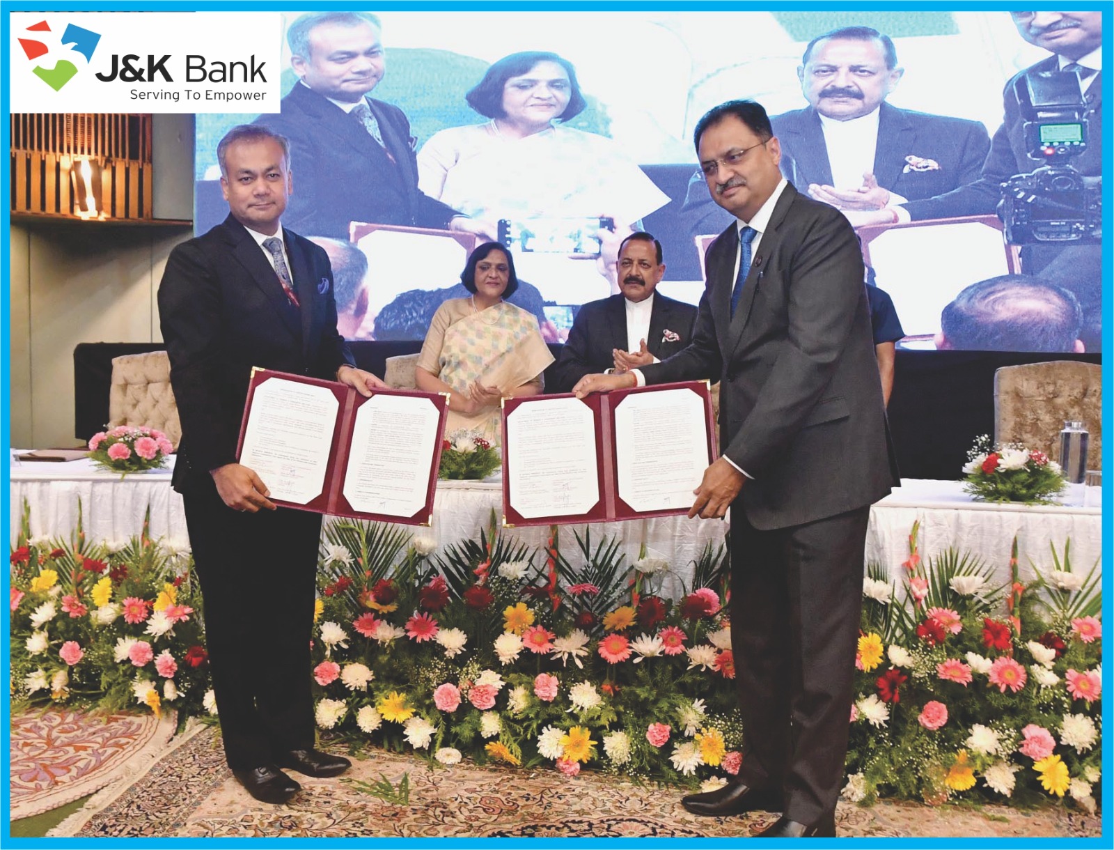 'J&K Bank and DoPPW sign MoU to expand pension-related services in Jammu and Kashmir'