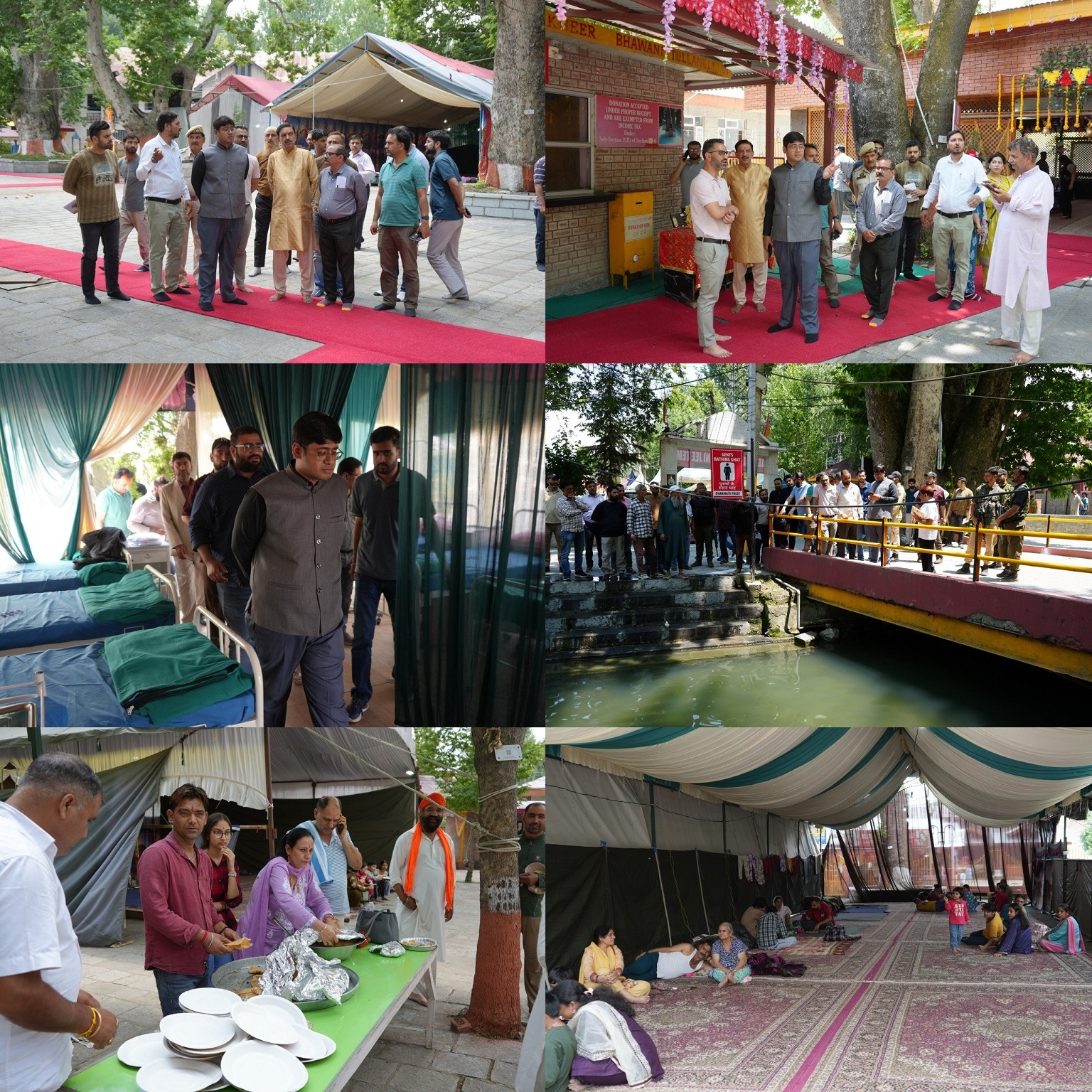 'DC Ganderbal takes stock of preparations made for Mata Kheer Bhawani Mela at Tulmulla'