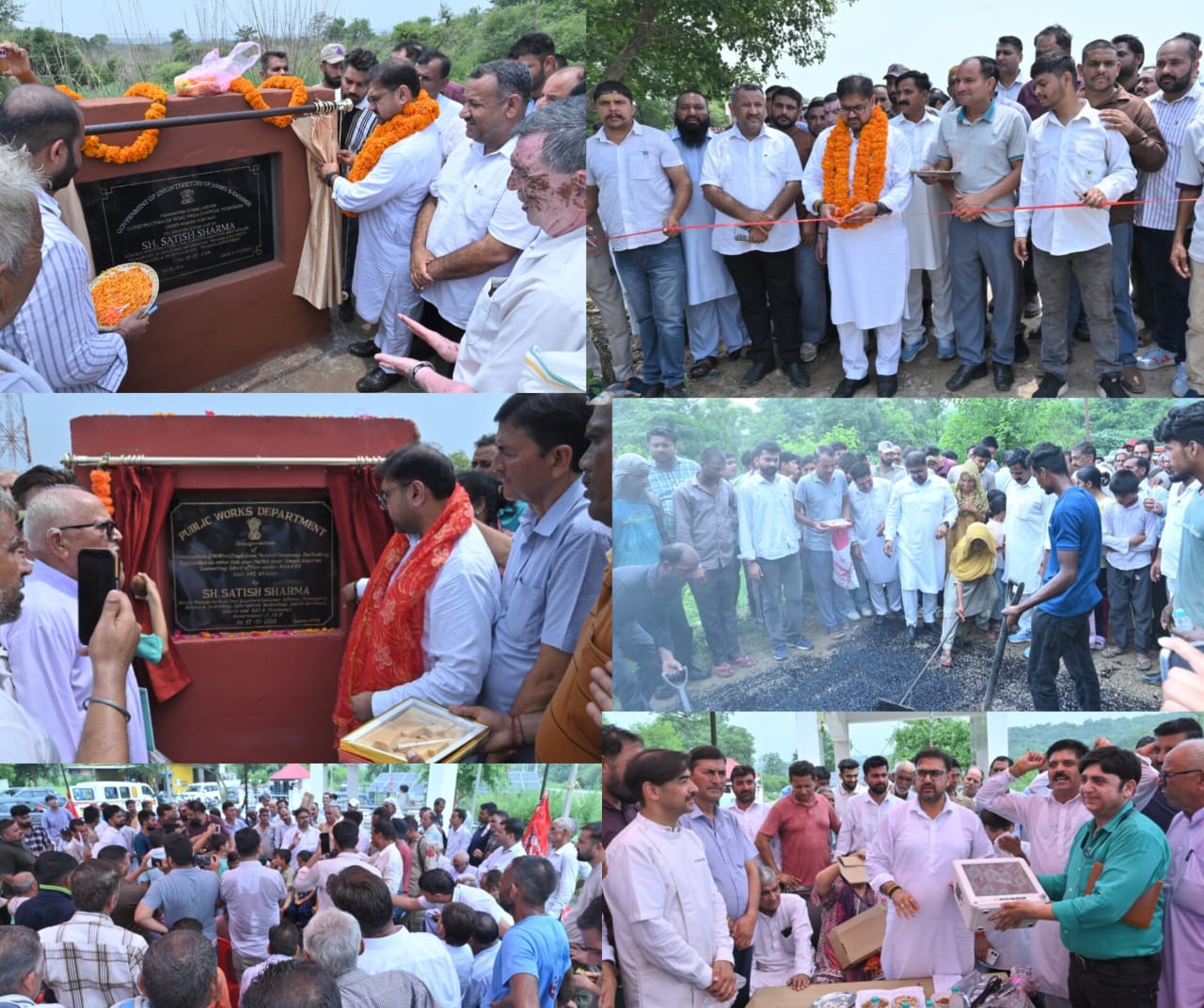 'Satish Sharma Launches Development Projects Worth Over Rs 10 Crore in Chhamb, Emphasises Infrastructure-Led Growth'