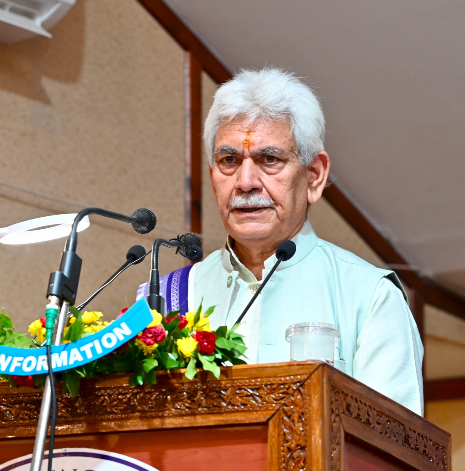 'LG Manoj Sinha Calls for Nature-Based Climate Strategy to Safeguard the Himalayas at IUST Conference'