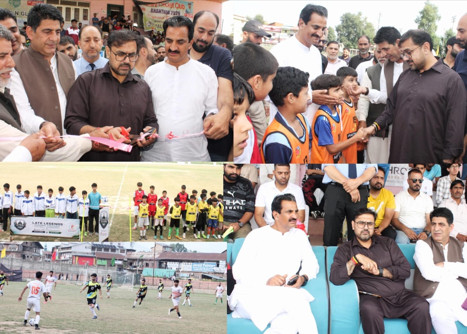 'Satish Sharma Inaugurates Football Tournament in Anantnag, Calls Sports Key to Combating Drug Abuse'