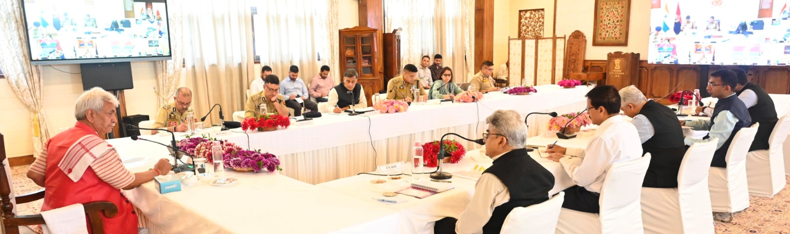 'LG Sinha Reviews J&K Security Scenario, Calls for Intensified Counter-Terror Operations and Vigilance'