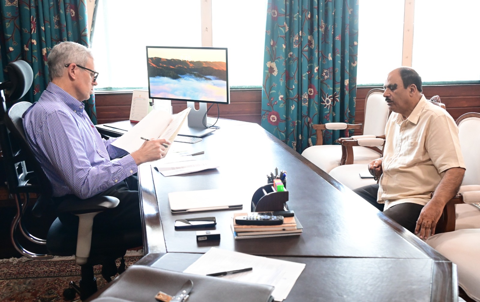 'CM Omar Abdullah meets Legislators, other deputations at Civil Secretariat'