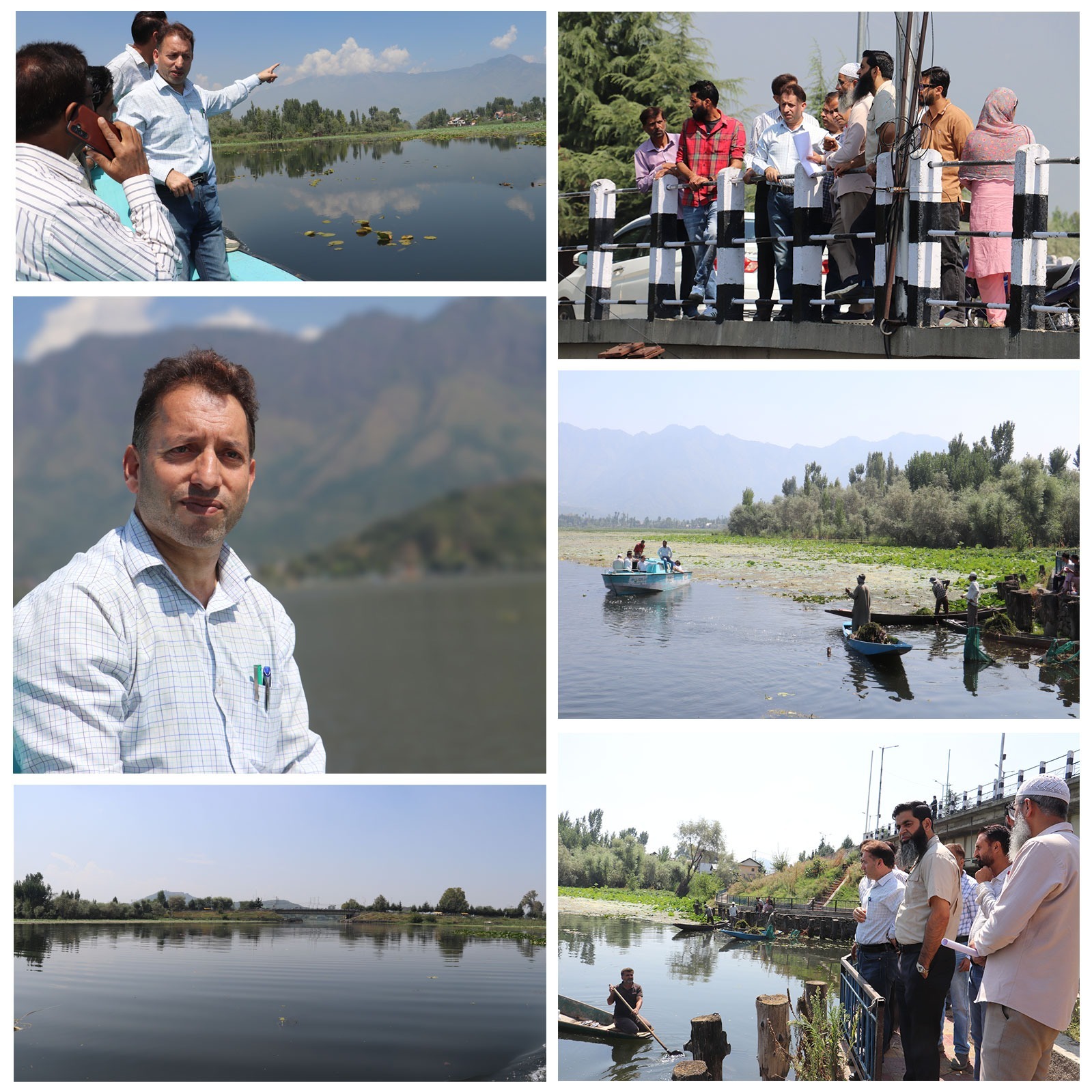 'VC JKLCMA inspects Ashai Bagh area, directs strengthening of Lake Cleaning Measures'