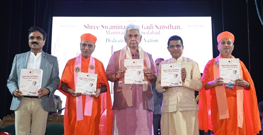 'LG Sinha Launches Book on Sardar Patel’s Kashmir Legacy, Calls for Unity, Peace and Youth Empowerment'