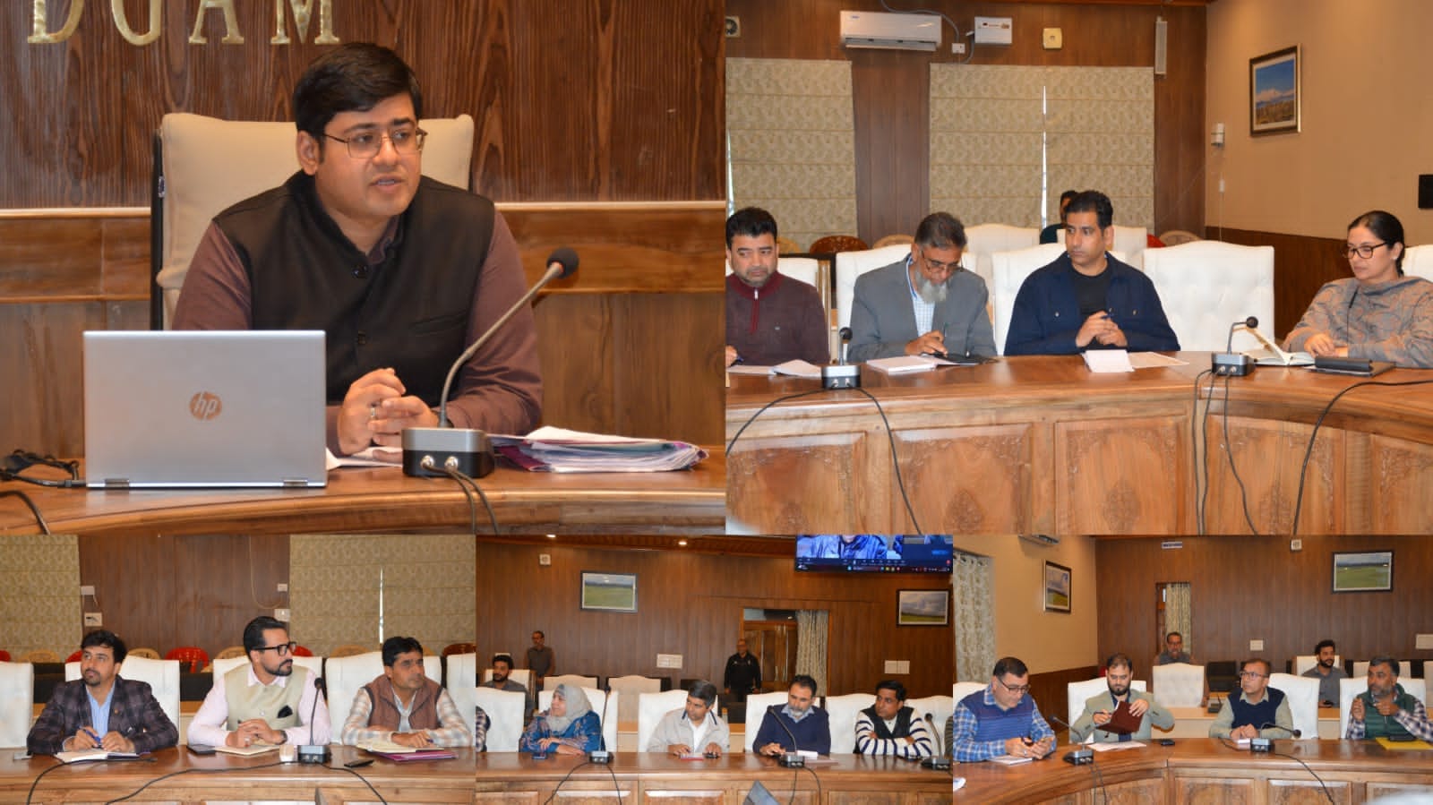 'DC Budgam Reviews Essential Services at Air Force Station Srinagar, Directs Swift Action on Infrastructure Works'