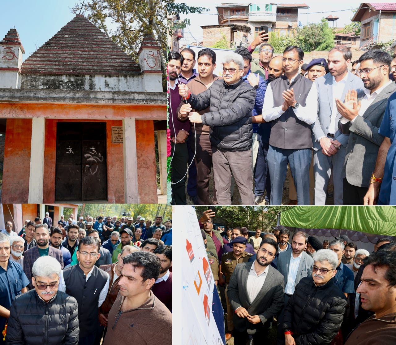 'Chief Secretary Lays Foundation Stone for Rs 2.84-Crore Restoration of Historic Vittal Bhairav Temple in Srinagar'