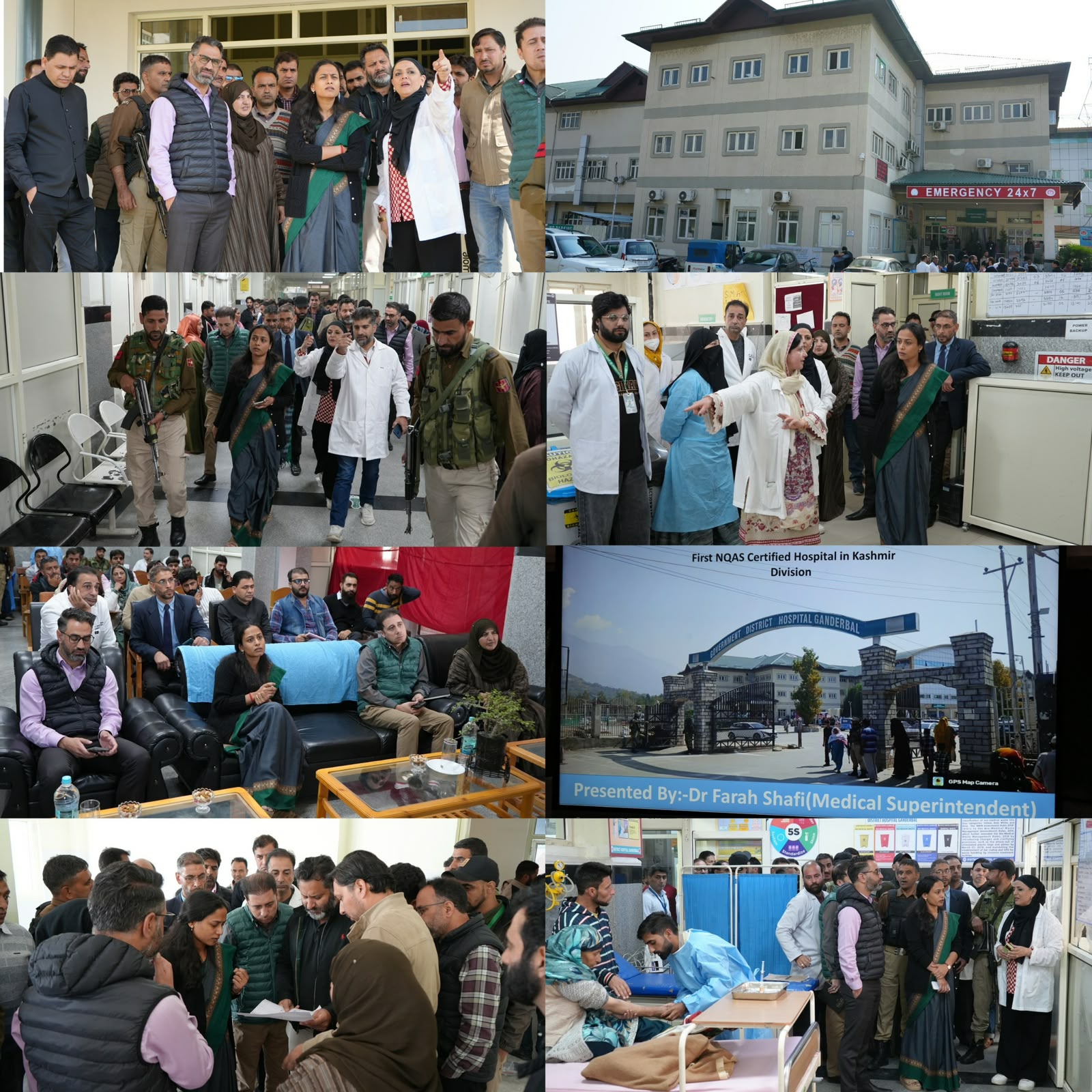 'DC Ganderbal Inspects District Hospital, Reviews Patient Care and Healthcare Facilities'