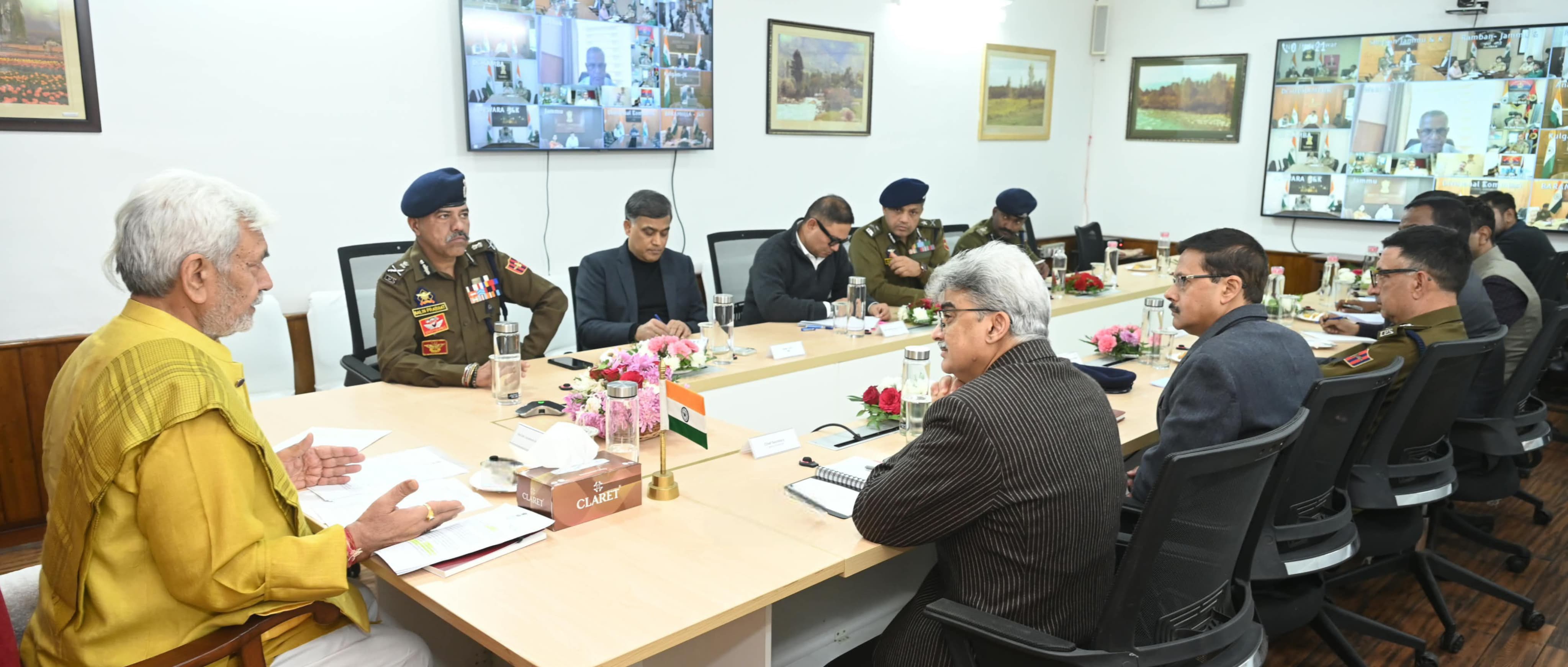 'LG Sinha Reviews Preparations for Rashtriya Ekta Diwas Across J&K'