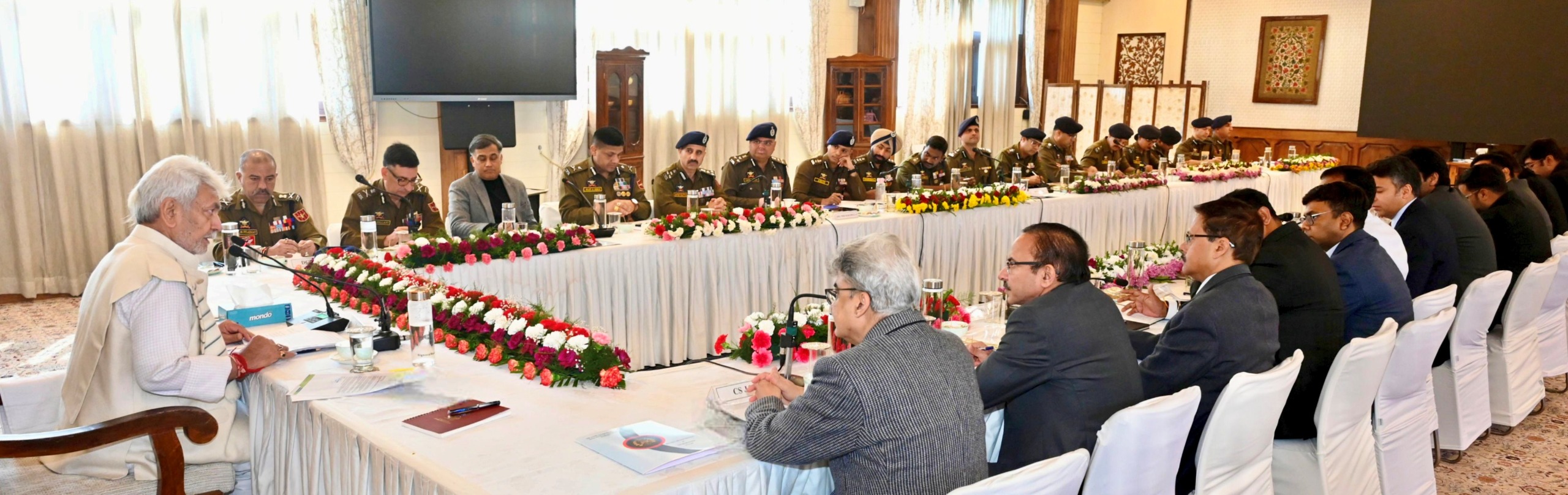 'LG Sinha Directs Sustained Crackdown on Terror Networks, Stresses Communal Harmony and Security Preparedness'