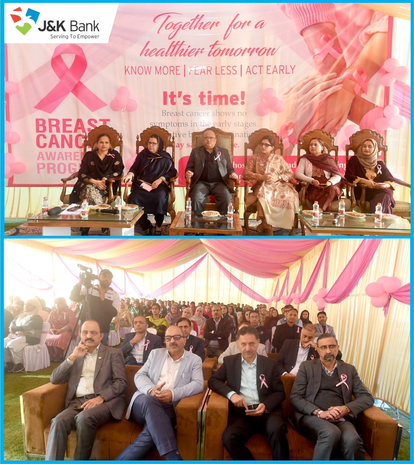'J&K Bank Organises Breast Cancer Awareness Programme at Corporate Headquarters'